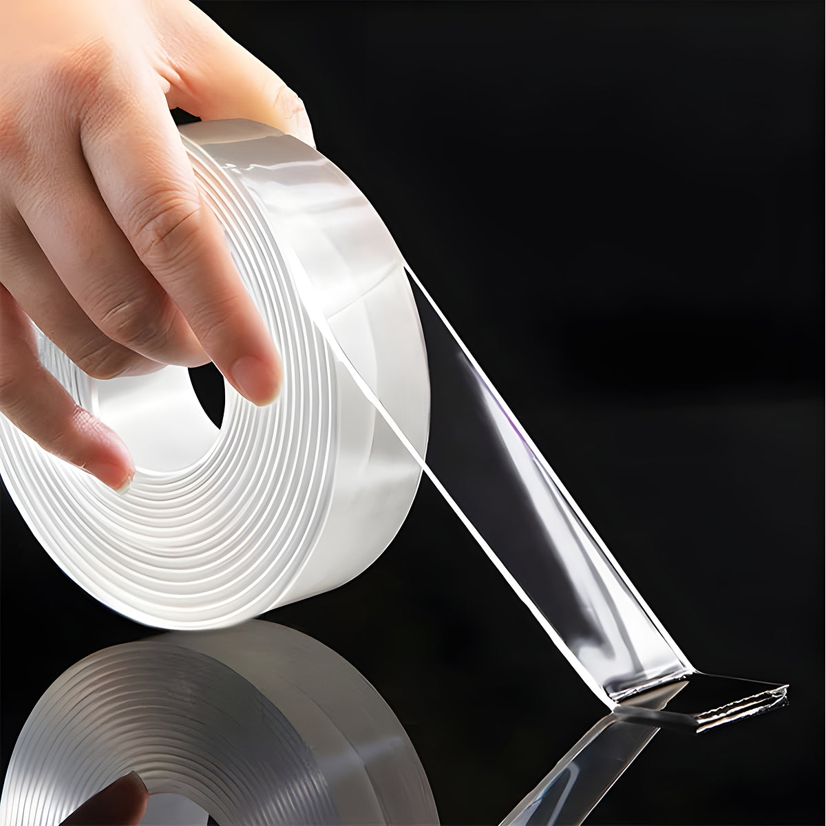 Nano Double-Sided Grip Tape Transparent, Washable & Reusable Nano Double-Sided Grip Tape Transparent, Washable & Reusable